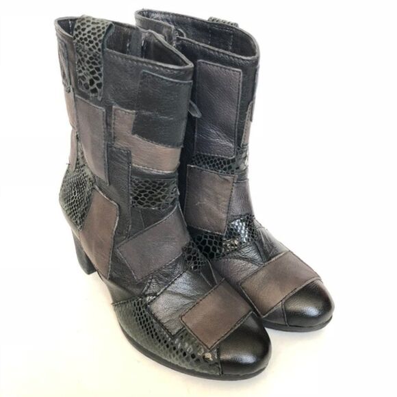 Sheridan Mia Women's Patch Boots Booties Shoes 8 - Picture 2 of 8